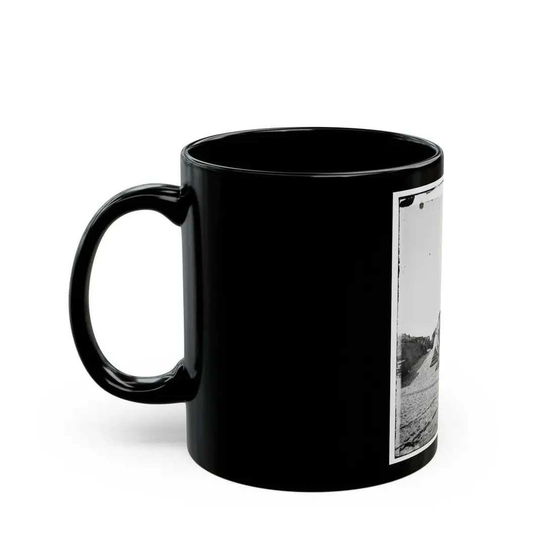 Morris Island, S.C. Interior View Of Fort Putnam (U.S. Civil War) Black Coffee Mug - Go Mug Yourself