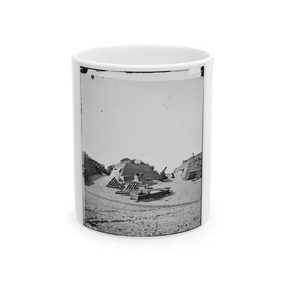 Morris Island, S.C. Interior View Of Fort Putnam (U.S. Civil War) White Coffee Mug 11oz - Go Mug Yourself