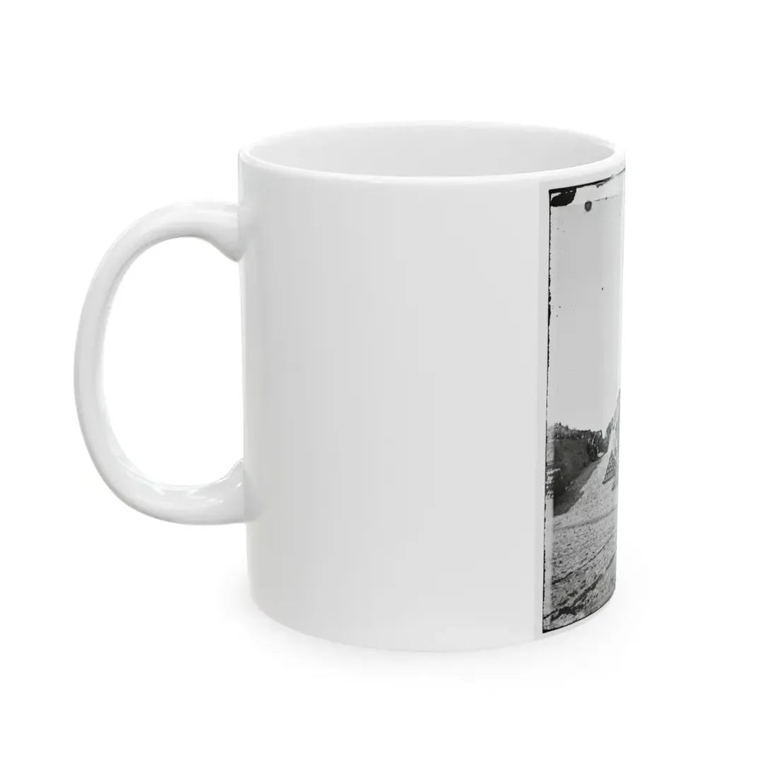 Morris Island, S.C. Interior View Of Fort Putnam (U.S. Civil War) White Coffee Mug - Go Mug Yourself