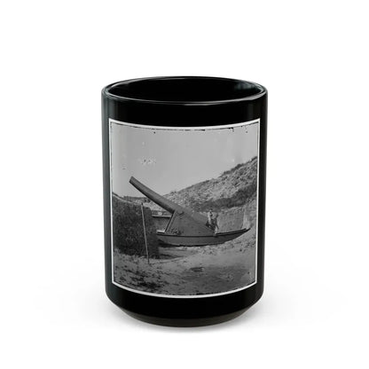Morris Island, S.C. Interior View With Another Mounted Gun, Fort Putnam (U.S. Civil War) Black Coffee Mug 15oz - Go Mug Yourself