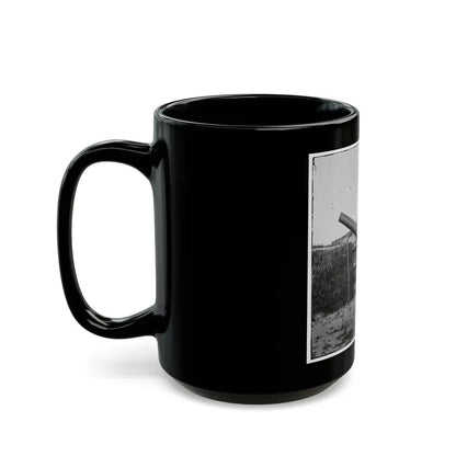 Morris Island, S.C. Interior View With Another Mounted Gun, Fort Putnam (U.S. Civil War) Black Coffee Mug - Go Mug Yourself