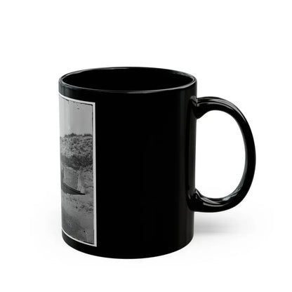 Morris Island, S.C. Interior View With Another Mounted Gun, Fort Putnam (U.S. Civil War) Black Coffee Mug - Go Mug Yourself