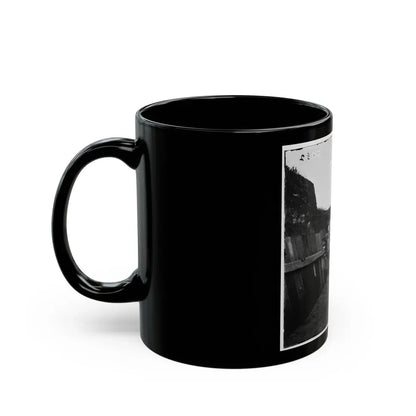 Morris Island, S.C. Interior View With Mounted Gun, Fort Putnam (U.S. Civil War) Black Coffee Mug - Go Mug Yourself