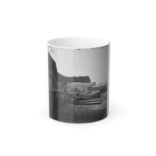 Morris Island, S.C. Interior View With Mounted Gun, Fort Putnam (U.S. Civil War) Color Changing Coffee Mug 11oz Default Title 11oz - Go Mug Yourself