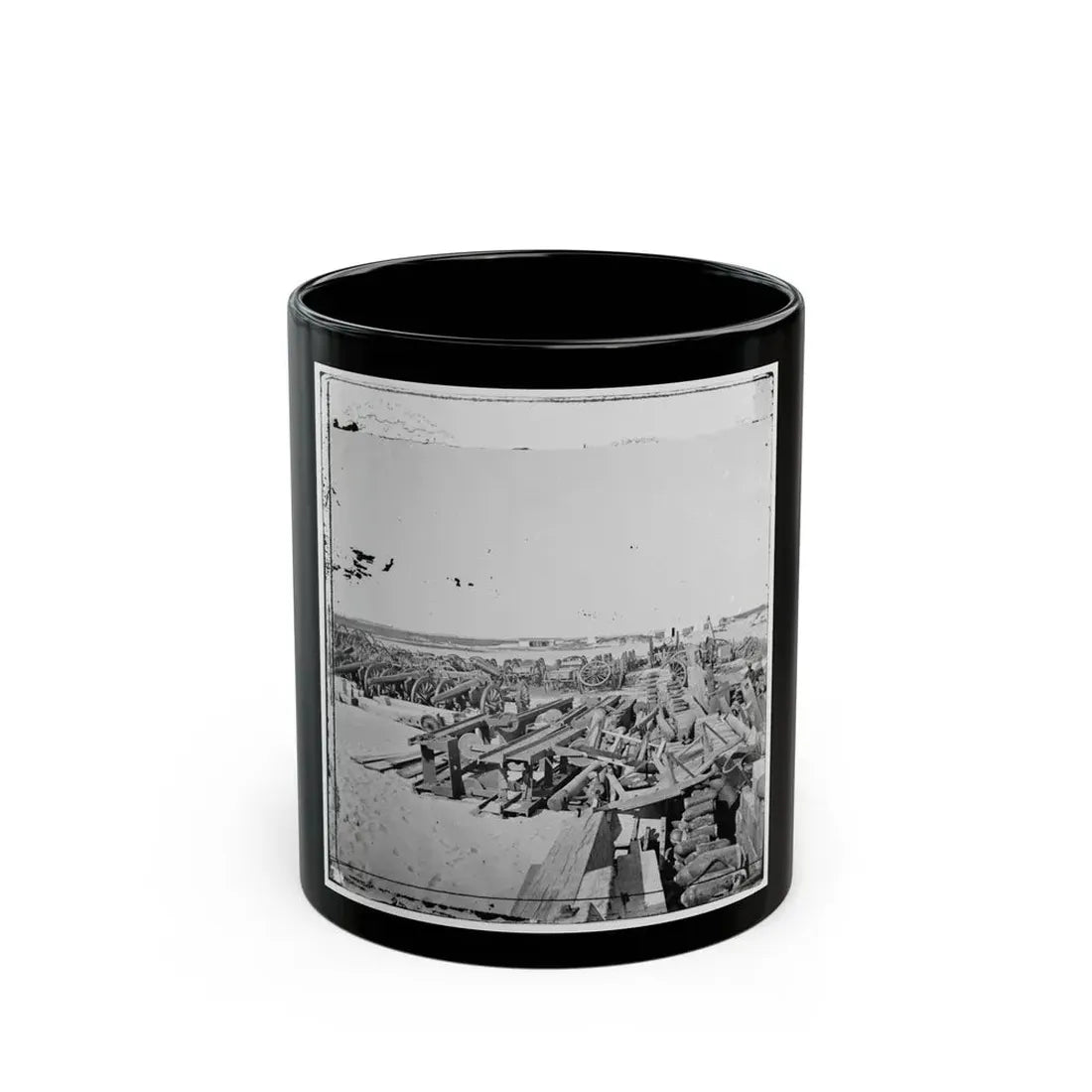Morris Island, S.C. Ordnance Depot (U.S. Civil War) Black Coffee Mug 11oz - Go Mug Yourself