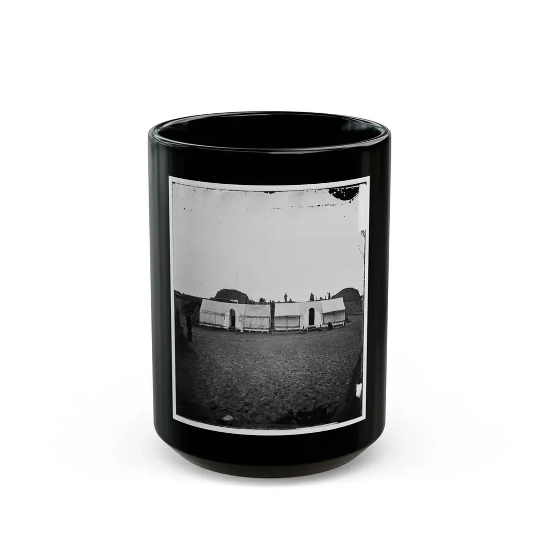Morris Island, S.C. Quarters Of Federal Garrison Inside Fort Wagner (U.S. Civil War) Black Coffee Mug 15oz - Go Mug Yourself