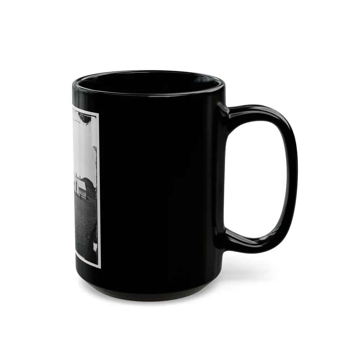 Morris Island, S.C. Quarters Of Federal Garrison Inside Fort Wagner (U.S. Civil War) Black Coffee Mug - Go Mug Yourself