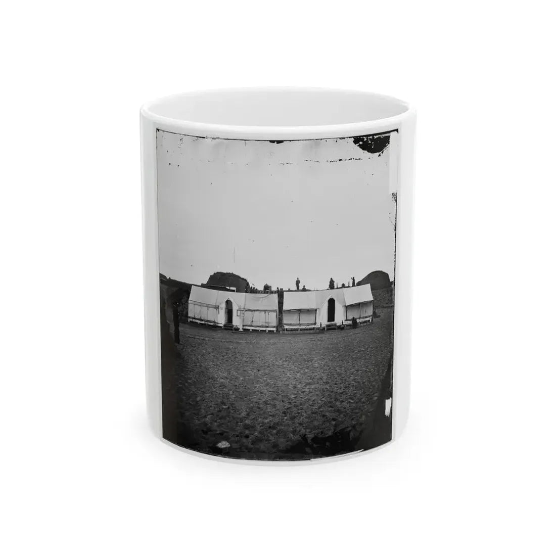 Morris Island, S.C. Quarters Of Federal Garrison Inside Fort Wagner (U.S. Civil War) White Coffee Mug 11oz - Go Mug Yourself