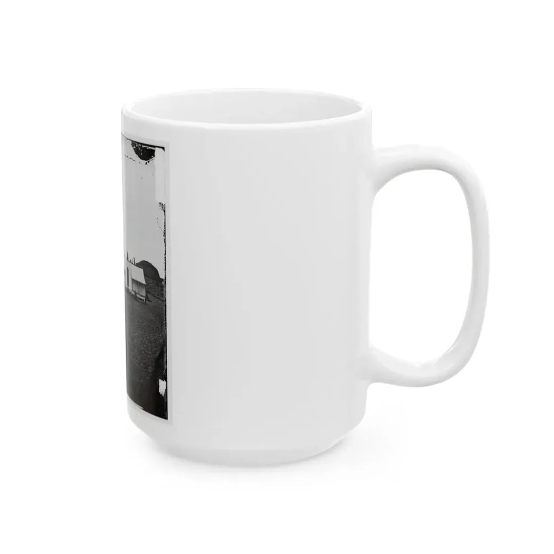 Morris Island, S.C. Quarters Of Federal Garrison Inside Fort Wagner (U.S. Civil War) White Coffee Mug - Go Mug Yourself