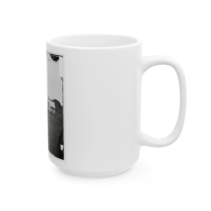 Morris Island, S.C. Quarters Of Federal Garrison Inside Fort Wagner (U.S. Civil War) White Coffee Mug - Go Mug Yourself