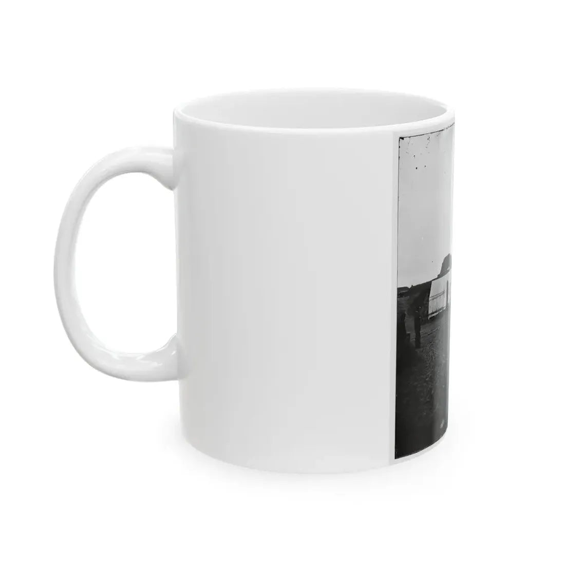 Morris Island, S.C. Quarters Of Federal Garrison Inside Fort Wagner (U.S. Civil War) White Coffee Mug - Go Mug Yourself