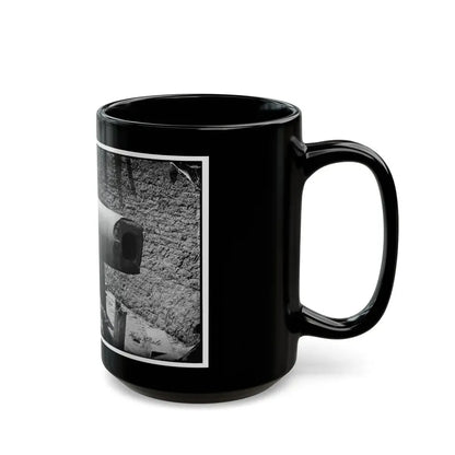 Morris Island, South Carolina. 300-Poinder Parrot Rifle After Bursting Of Muzzle (U.S. Civil War) Black Coffee Mug - Go Mug Yourself