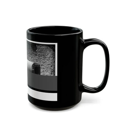 Morris Island, South Carolina. 300-Pounder Parrot Rifle After Bursting Of Muzzle (U.S. Civil War) Black Coffee Mug - Go Mug Yourself