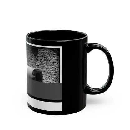 Morris Island, South Carolina. 300-Pounder Parrot Rifle After Bursting Of Muzzle (U.S. Civil War) Black Coffee Mug - Go Mug Yourself