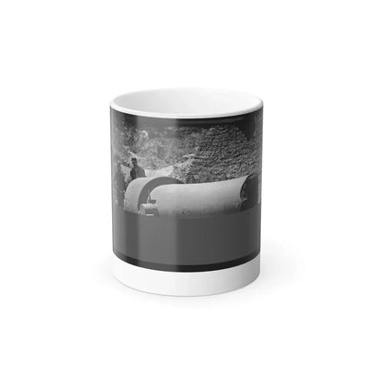 Morris Island, South Carolina. 300-Pounder Parrot Rifle After Bursting of Muzzle (U.S. Civil War) Color Changing Coffee Mug 11oz - Go Mug Yourself