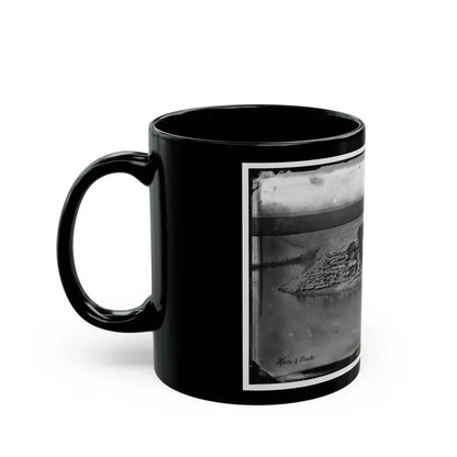 Morris Island, South Carolina. Battery Hays. One 8-Inch Parrot Rifle Dismounted. Breaching Battery Against Fort Sumter (U.S. Civil War) Black Coffee Mug - Go Mug Yourself
