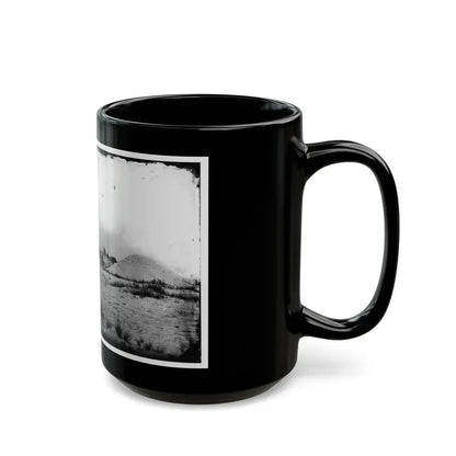 Morris Island, South Carolina. Battery Weed. Five 10-Inch Siege Mortars (U.S. Civil War) Black Coffee Mug - Go Mug Yourself
