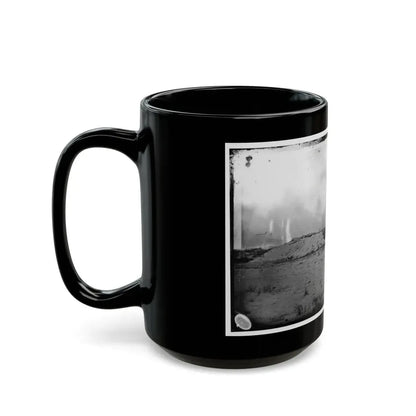 Morris Island, South Carolina. Battery Weed. Five 10-Inch Siege Mortars (U.S. Civil War) Black Coffee Mug - Go Mug Yourself