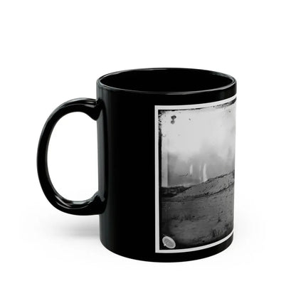 Morris Island, South Carolina. Battery Weed. Five 10-Inch Siege Mortars (U.S. Civil War) Black Coffee Mug - Go Mug Yourself