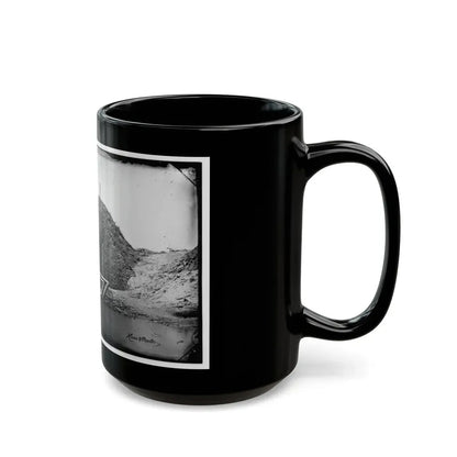 Morris Island, South Carolina. Bombproof For Telegraph Operator In Trenches (U.S. Civil War) Black Coffee Mug - Go Mug Yourself
