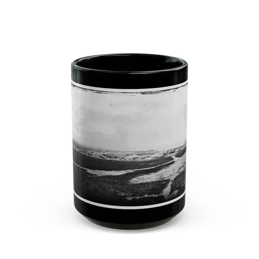 Morris Island, South Carolina. First Parallel (U.S. Civil War) Black Coffee Mug 15oz - Go Mug Yourself