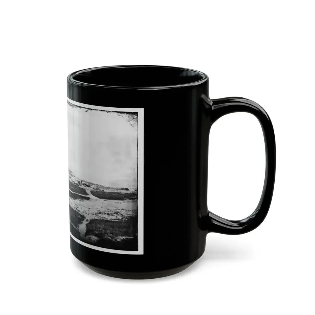 Morris Island, South Carolina. First Parallel (U.S. Civil War) Black Coffee Mug - Go Mug Yourself