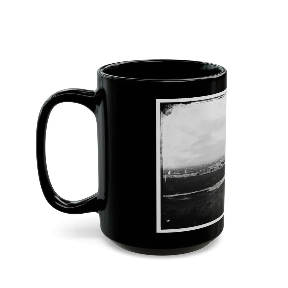 Morris Island, South Carolina. First Parallel (U.S. Civil War) Black Coffee Mug - Go Mug Yourself