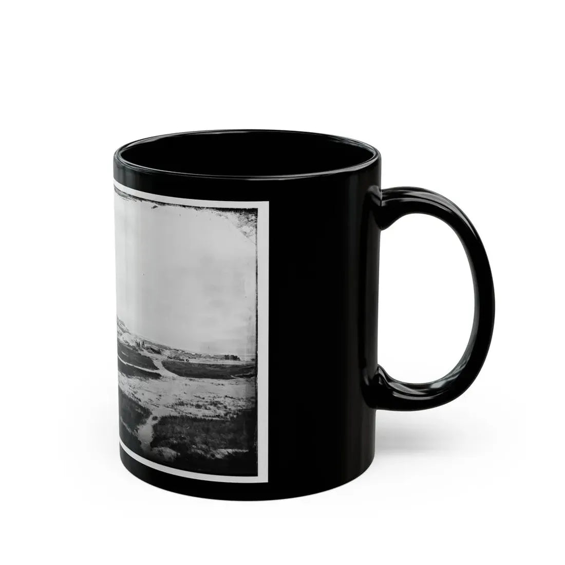 Morris Island, South Carolina. First Parallel (U.S. Civil War) Black Coffee Mug - Go Mug Yourself