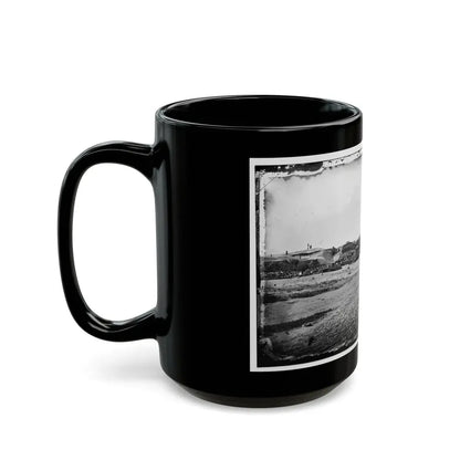 Morris Island, South Carolina. Fort Putnam, Formerly Confederate Battery Gregg (U.S. Civil War) Black Coffee Mug - Go Mug Yourself