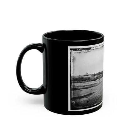Morris Island, South Carolina. Fort Putnam, Formerly Confederate Battery Gregg (U.S. Civil War) Black Coffee Mug - Go Mug Yourself