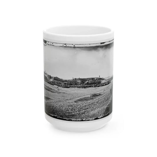 Morris Island, South Carolina. Fort Putnam, Formerly Confederate Battery Gregg (U.S. Civil War) White Coffee Mug 15oz - Go Mug Yourself