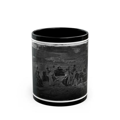Morris Island, South Carolina. Full Sap (U.S. Civil War) Black Coffee Mug 11oz - Go Mug Yourself