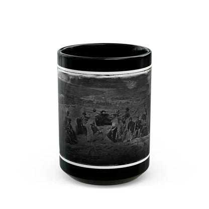 Morris Island, South Carolina. Full Sap (U.S. Civil War) Black Coffee Mug 15oz - Go Mug Yourself