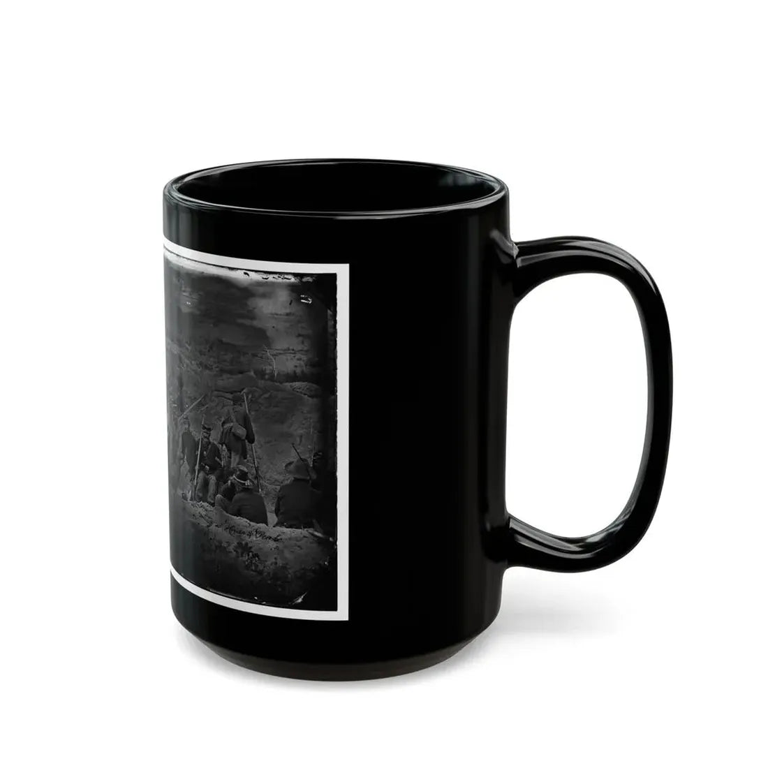 Morris Island, South Carolina. Full Sap (U.S. Civil War) Black Coffee Mug - Go Mug Yourself