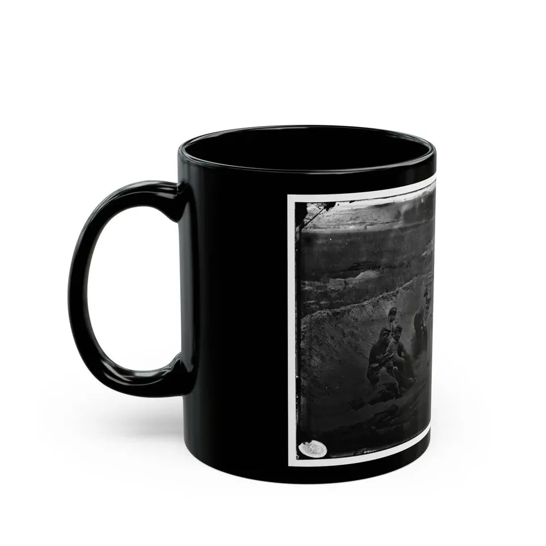 Morris Island, South Carolina. Full Sap (U.S. Civil War) Black Coffee Mug - Go Mug Yourself