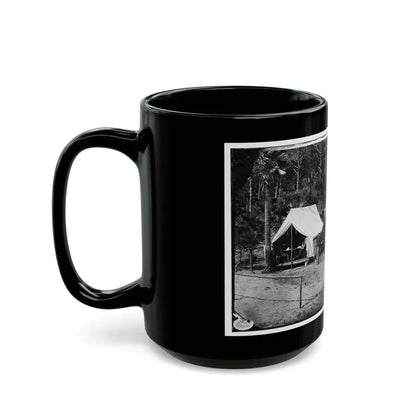 Morris Island, South Carolina. General Quincy A. Gillmore In Front Of His Tent 001 (U.S. Civil War) Black Coffee Mug - Go Mug Yourself