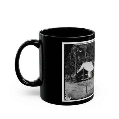 Morris Island, South Carolina. General Quincy A. Gillmore In Front Of His Tent 001 (U.S. Civil War) Black Coffee Mug - Go Mug Yourself