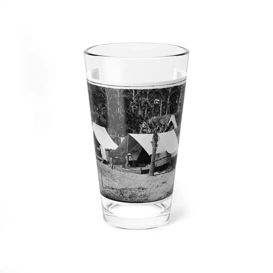 Morris Island, South Carolina. General Quincy A. Gillmore In Front Of His Tent 001 (U.S. Civil War) Pint Glass 16oz 16oz - Go Mug Yourself