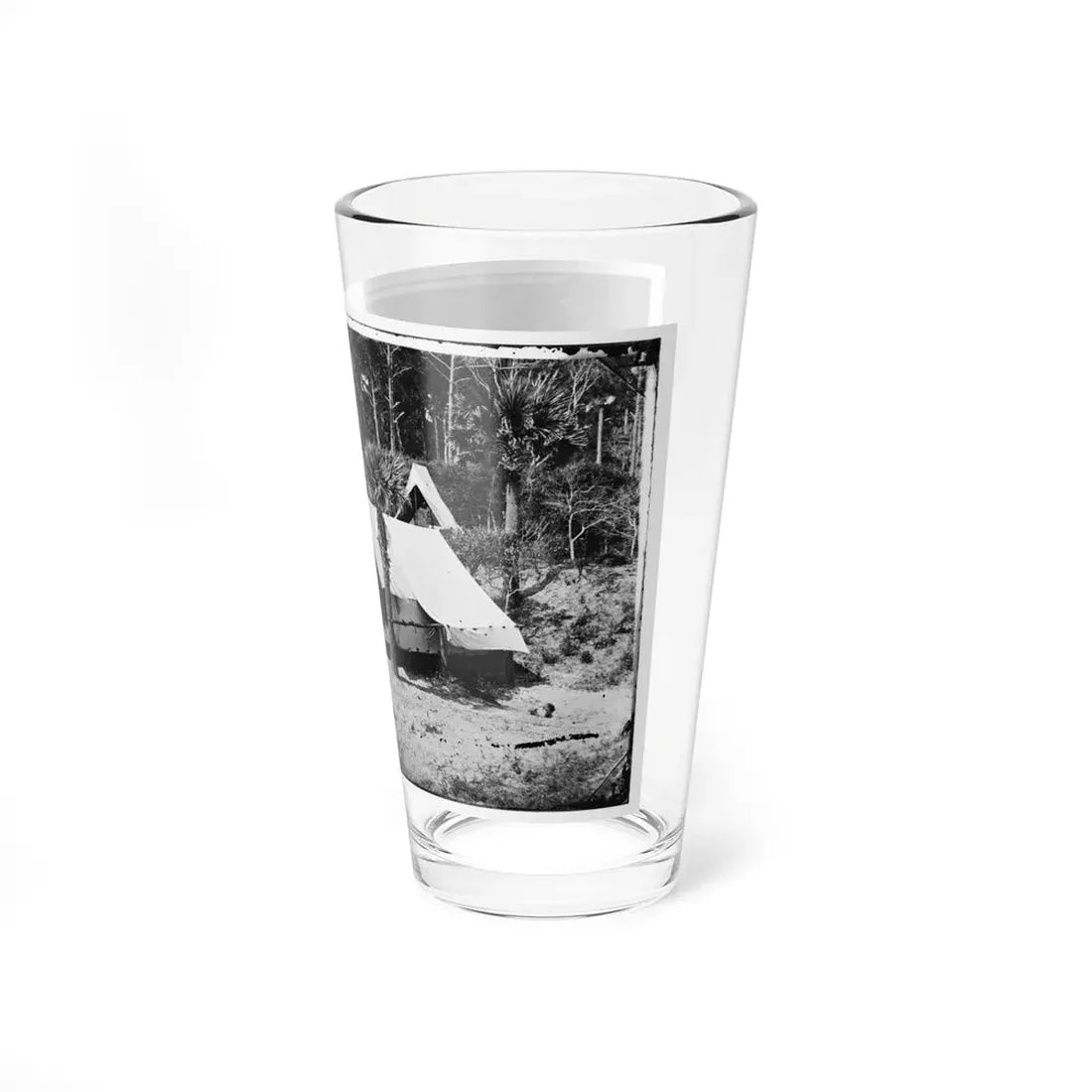 Morris Island, South Carolina. General Quincy A. Gillmore In Front Of His Tent 001 (U.S. Civil War) Pint Glass 16oz - Go Mug Yourself