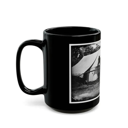 Morris Island, South Carolina. General Quincy A. Gillmore In Front Of His Tent (U.S. Civil War) Black Coffee Mug - Go Mug Yourself