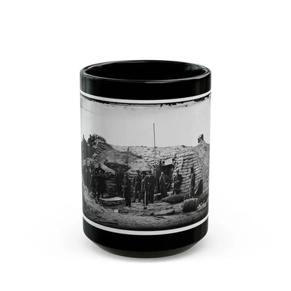 Morris Island, South Carolina. Headquarters Of Field Officer Of The Trenches. Second Parallel (U.S. Civil War) Black Coffee Mug 15oz - Go Mug Yourself