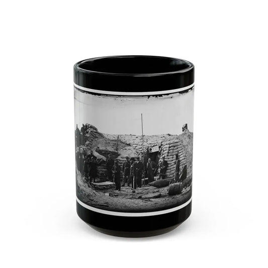 Morris Island, South Carolina. Headquarters Of Field Officer Of The Trenches. Second Parallel (U.S. Civil War) Black Coffee Mug 15oz - Go Mug Yourself