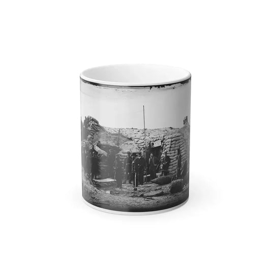 Morris Island, South Carolina. Headquarters of Field Officer of the Trenches. Second Parallel (U.S. Civil War) Color Changing Coffee Mug 11oz Default Title 11oz - Go Mug Yourself