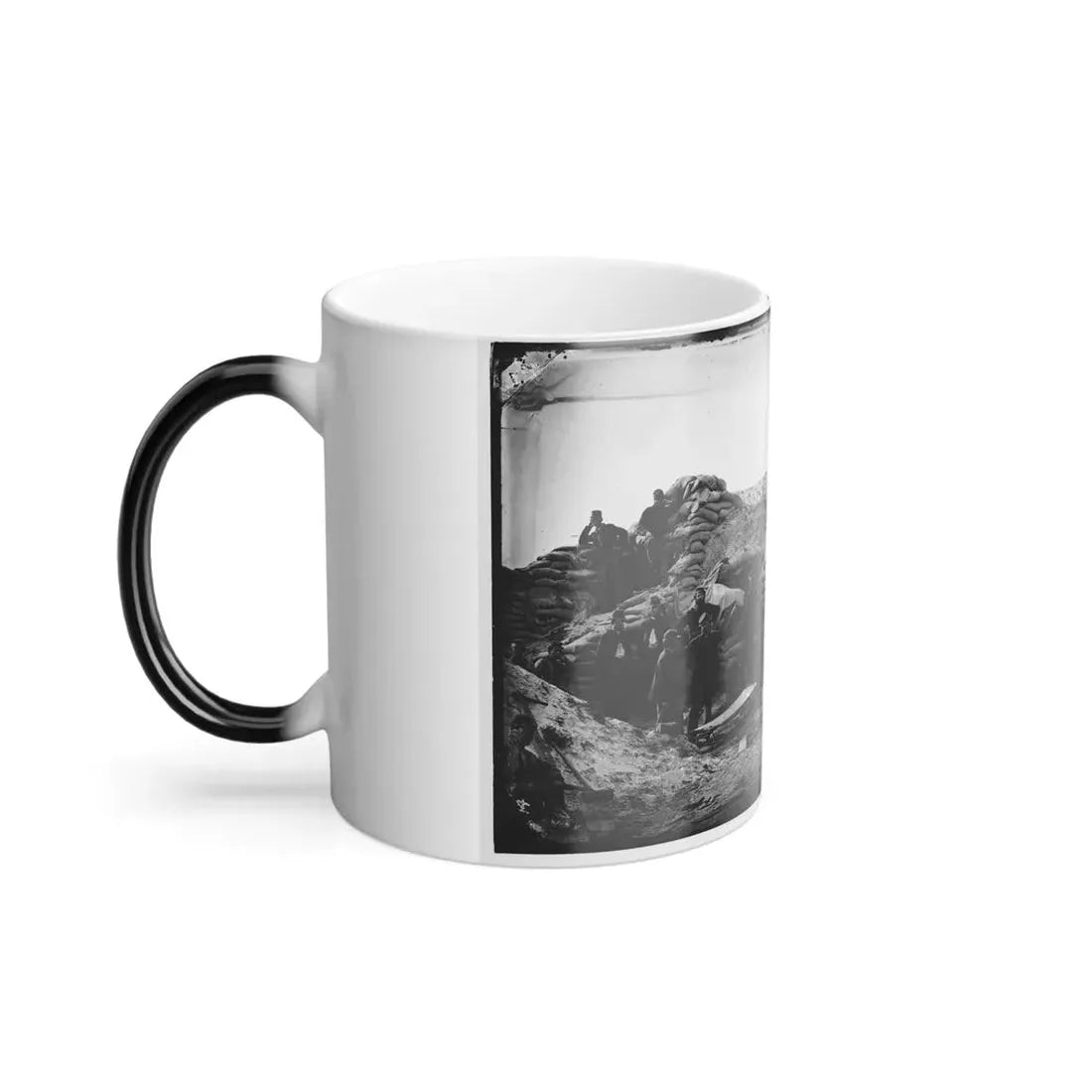Morris Island, South Carolina. Headquarters of Field Officer of the Trenches. Second Parallel (U.S. Civil War) Color Changing Coffee Mug 11oz - Go Mug Yourself