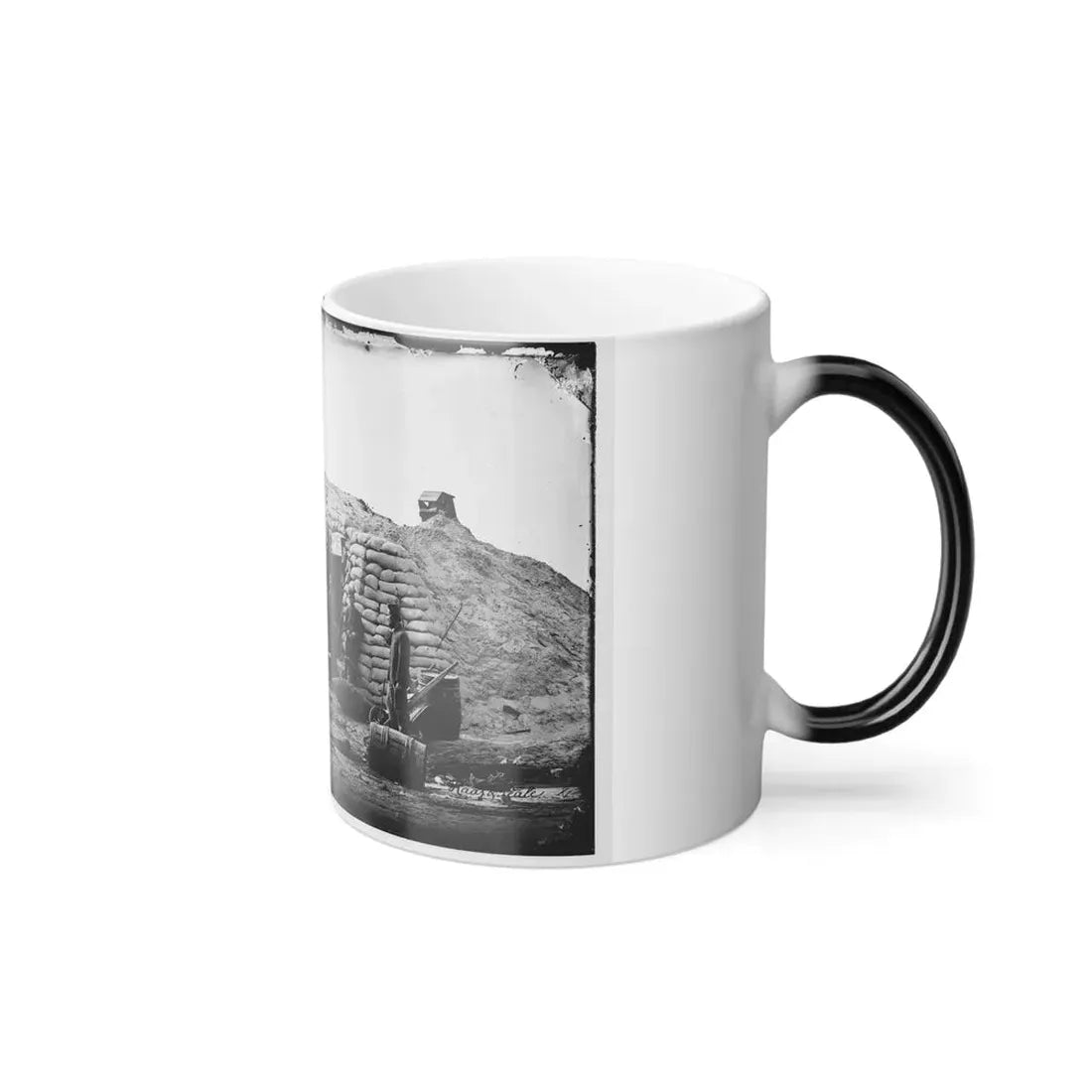 Morris Island, South Carolina. Headquarters of Field Officer of the Trenches. Second Parallel (U.S. Civil War) Color Changing Coffee Mug 11oz - Go Mug Yourself
