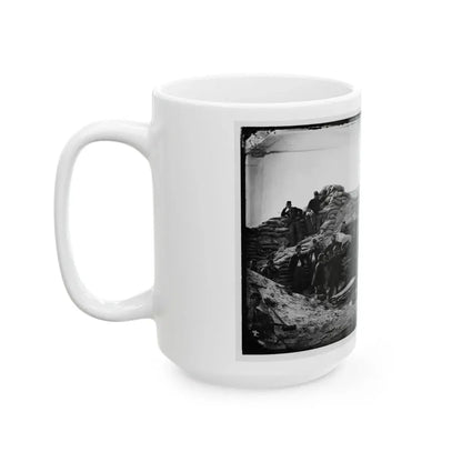 Morris Island, South Carolina. Headquarters Of Field Officer Of The Trenches. Second Parallel (U.S. Civil War) White Coffee Mug - Go Mug Yourself