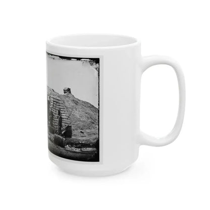 Morris Island, South Carolina. Headquarters Of Field Officer Of The Trenches. Second Parallel (U.S. Civil War) White Coffee Mug - Go Mug Yourself