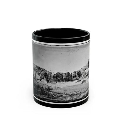 Morris Island, South Carolina. Naval Battery. Two 8-Inch Parrot Rifles. Breaching Battery Against Fort Sumter (U.S. Civil War) Black Coffee Mug 11oz - Go Mug Yourself