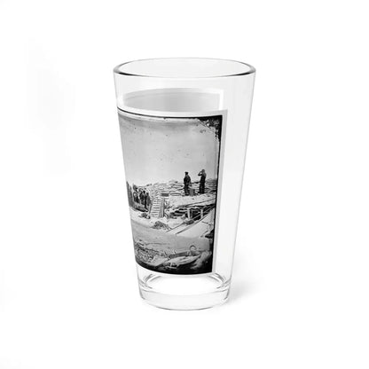 Morris Island, South Carolina. Naval Battery. Two 8-Inch Parrot Rifles. Breaching Battery Against Fort Sumter (U.S. Civil War) Pint Glass 16oz - Go Mug Yourself