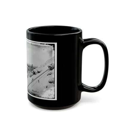 Morris Island, South Carolina. Naval Battery. Two 80-Pounder Whitworths. Breaching Battery Against Fort Sumpter (U.S. Civil War) Black Coffee Mug - Go Mug Yourself